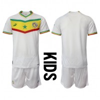 Dětský Fotbalový dres Senegal MS 2022 Domácí Krátký Rukáv (+ trenýrky)